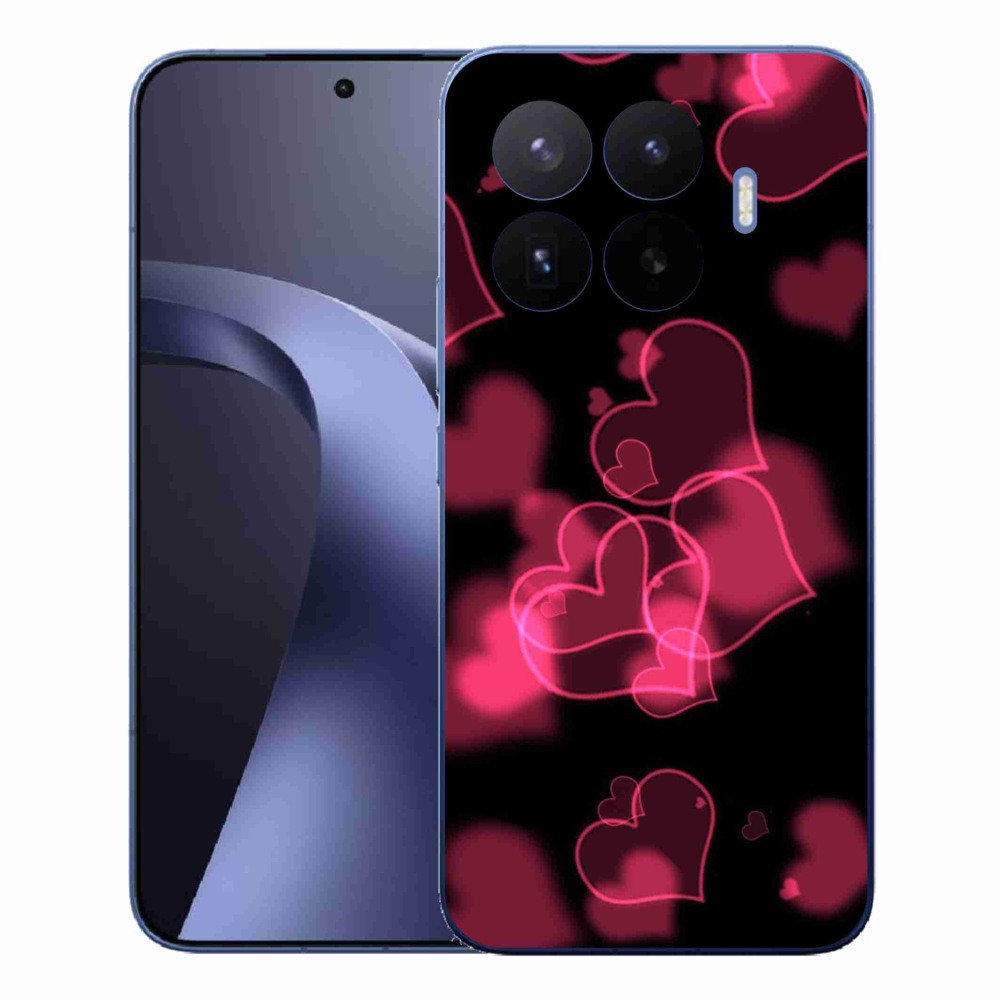 Gelový kryt mmCase na Xiaomi 17T Pro - červená srdíčka