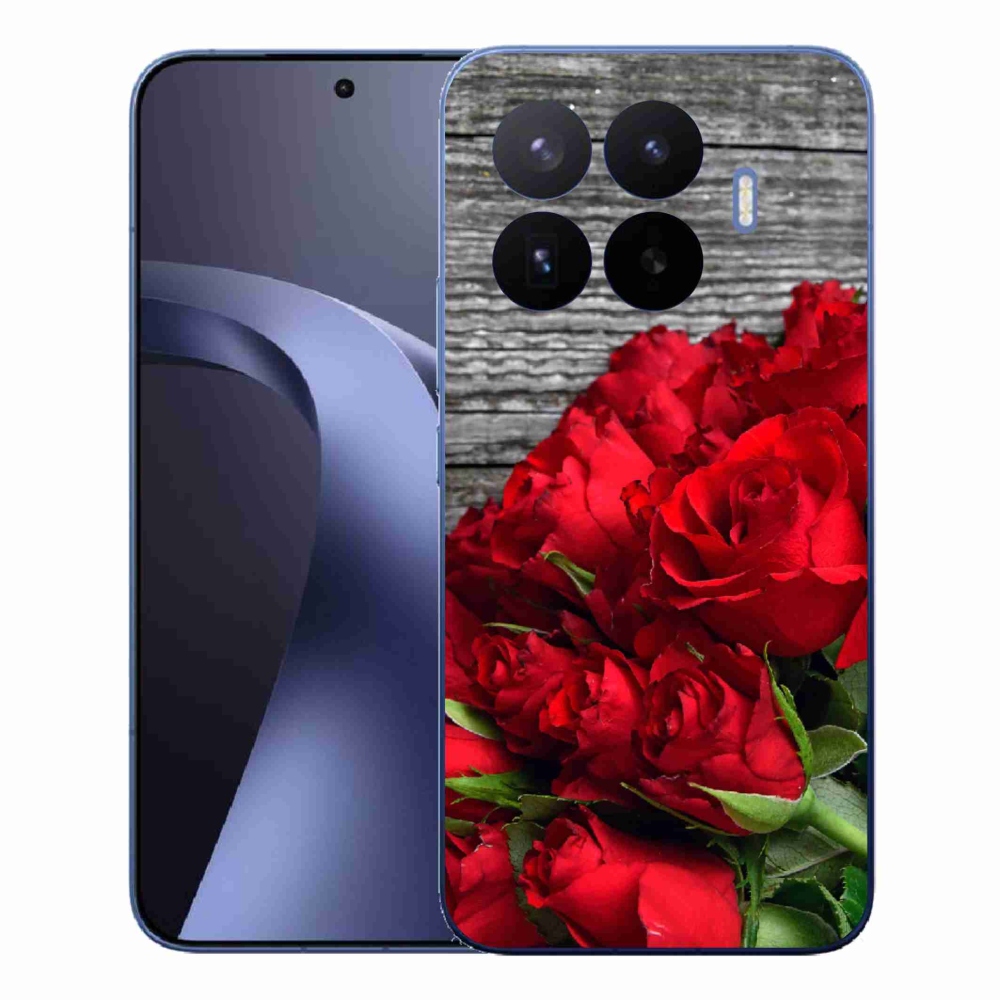 Gelový kryt mmCase na Xiaomi 17T Pro - červené růže