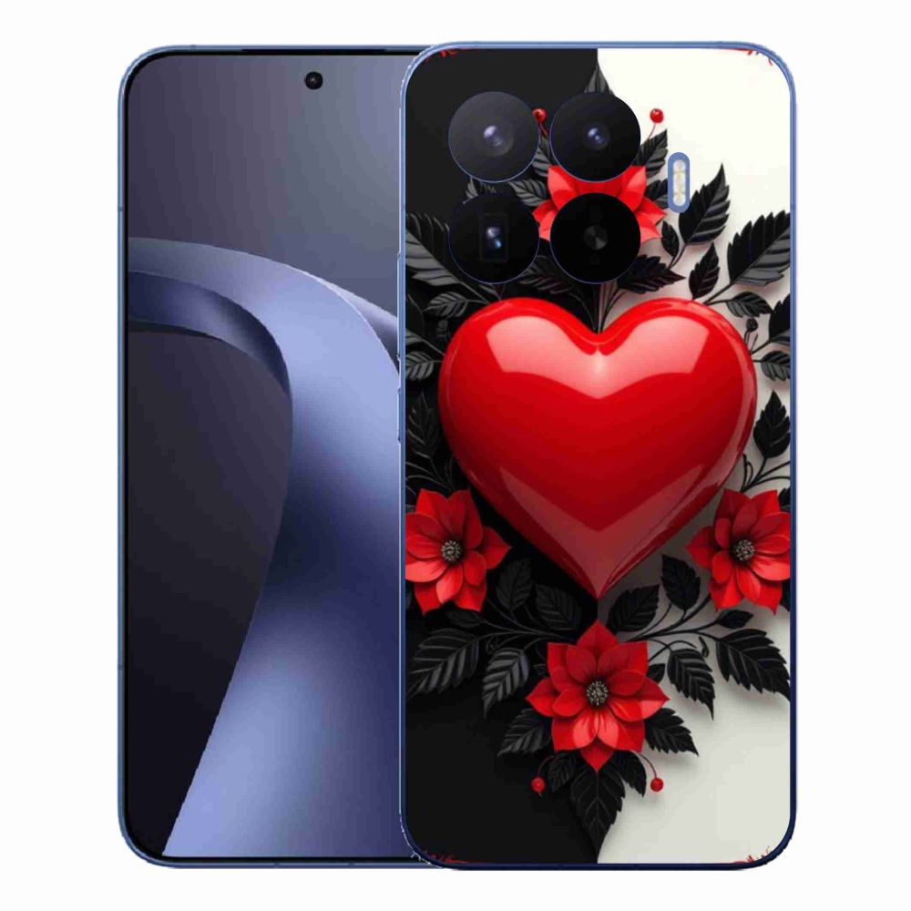 Gelový kryt mmCase na Xiaomi 17T Pro - červené srdce