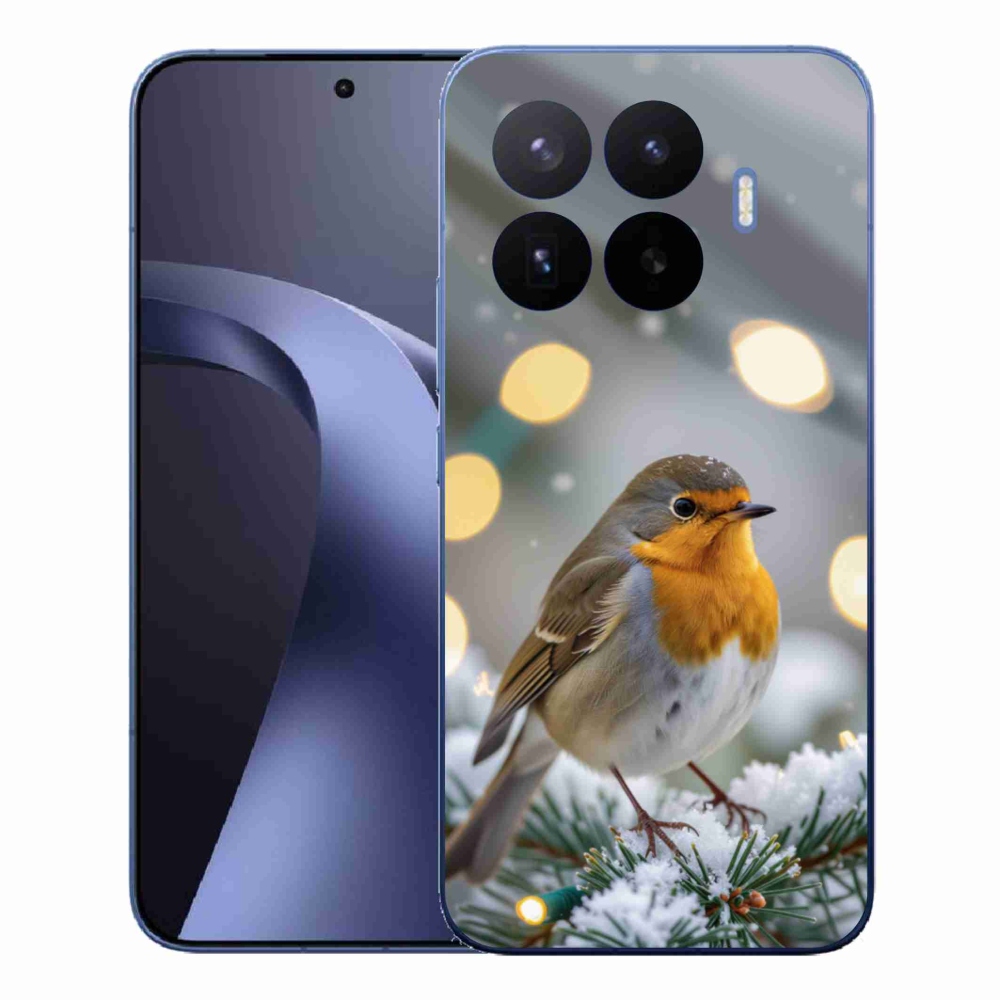 Gelový kryt mmCase na Xiaomi 17T Pro - červenka v zimě