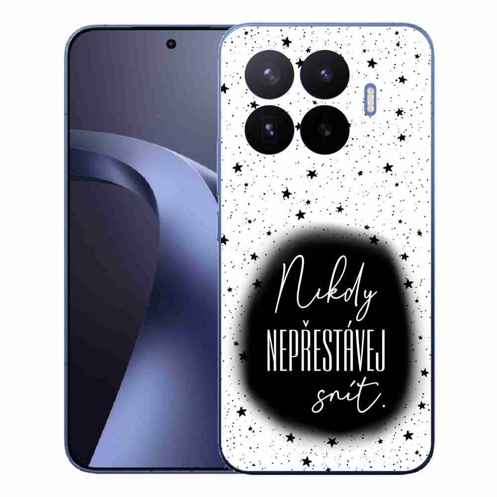 Gelový kryt mmCase na Xiaomi 17T Pro - citát 1 černobílé pozadí