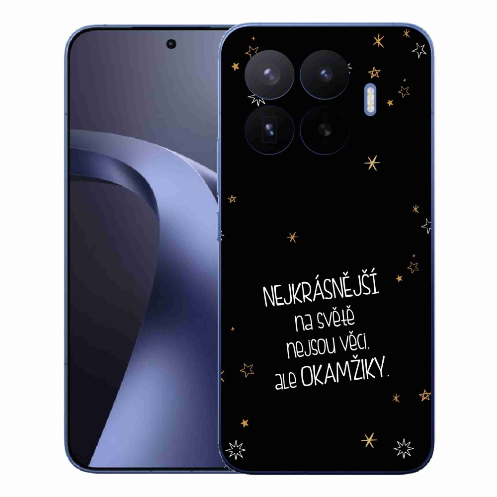 Gelový kryt mmCase na Xiaomi 17T Pro - citát 4 černé pozadí