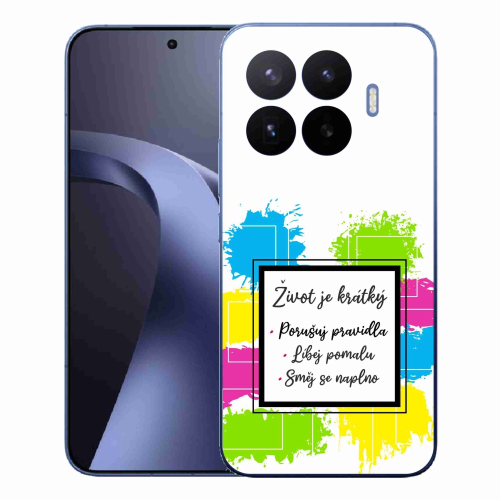 Gelový kryt mmCase na Xiaomi 17T Pro - citát 5 bílé pozadí