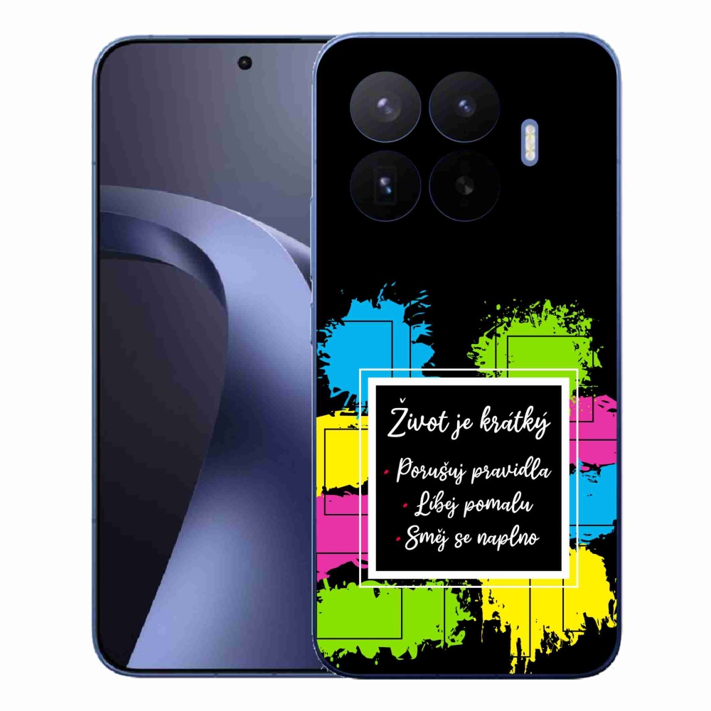 Gelový kryt mmCase na Xiaomi 17T Pro - citát 5 černé pozadí
