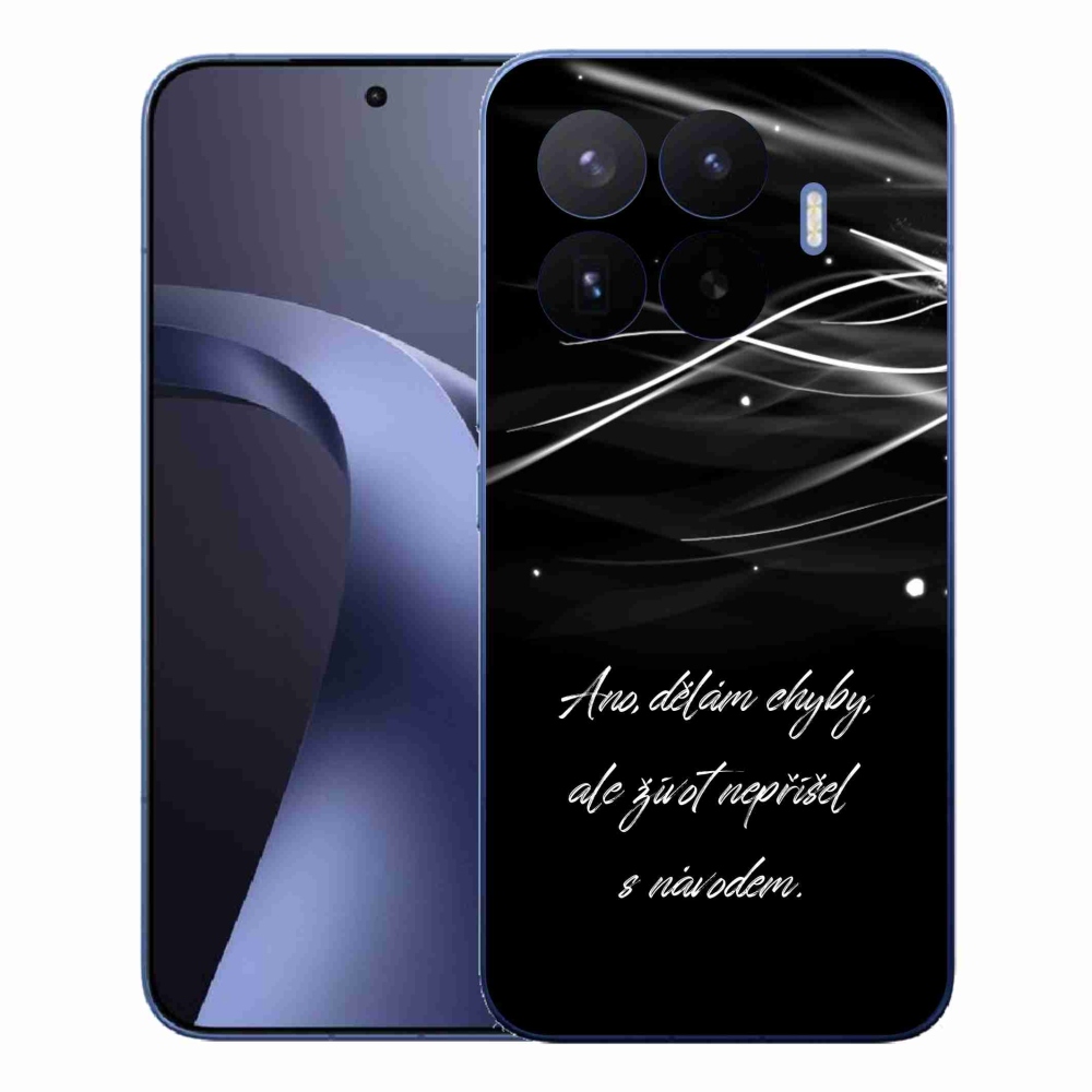 Gelový kryt mmCase na Xiaomi 17T Pro - citát černé pozadí
