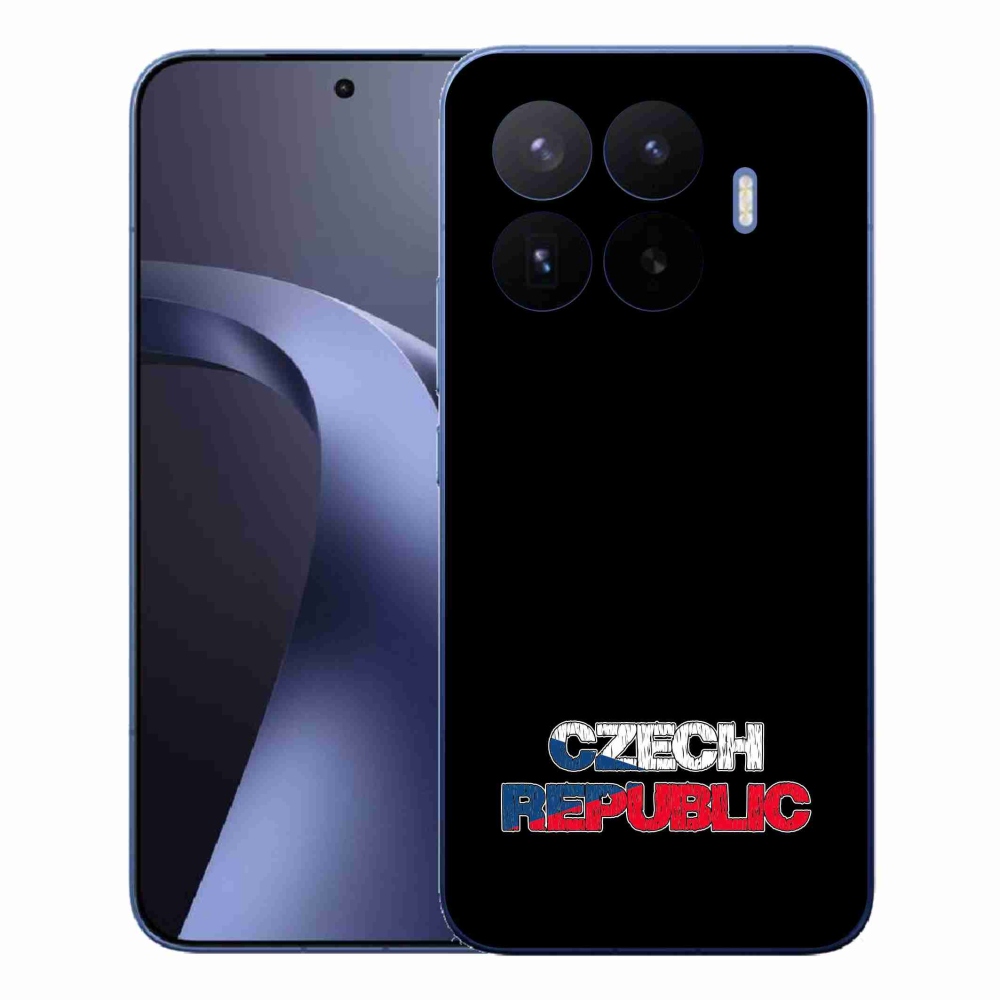 Gelový kryt mmCase na Xiaomi 17T Pro - Czech Republic černé pozadí
