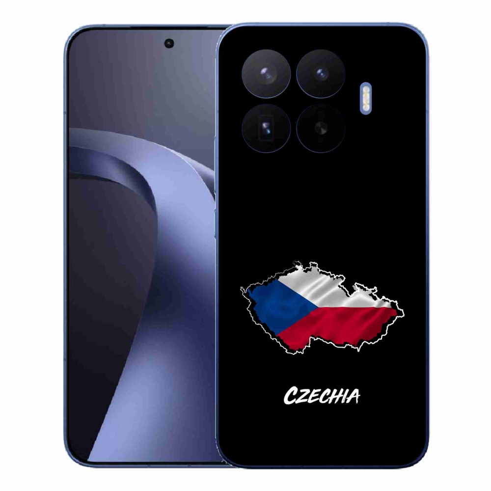 Gelový kryt mmCase na Xiaomi 17T Pro - Czechia černé pozadí