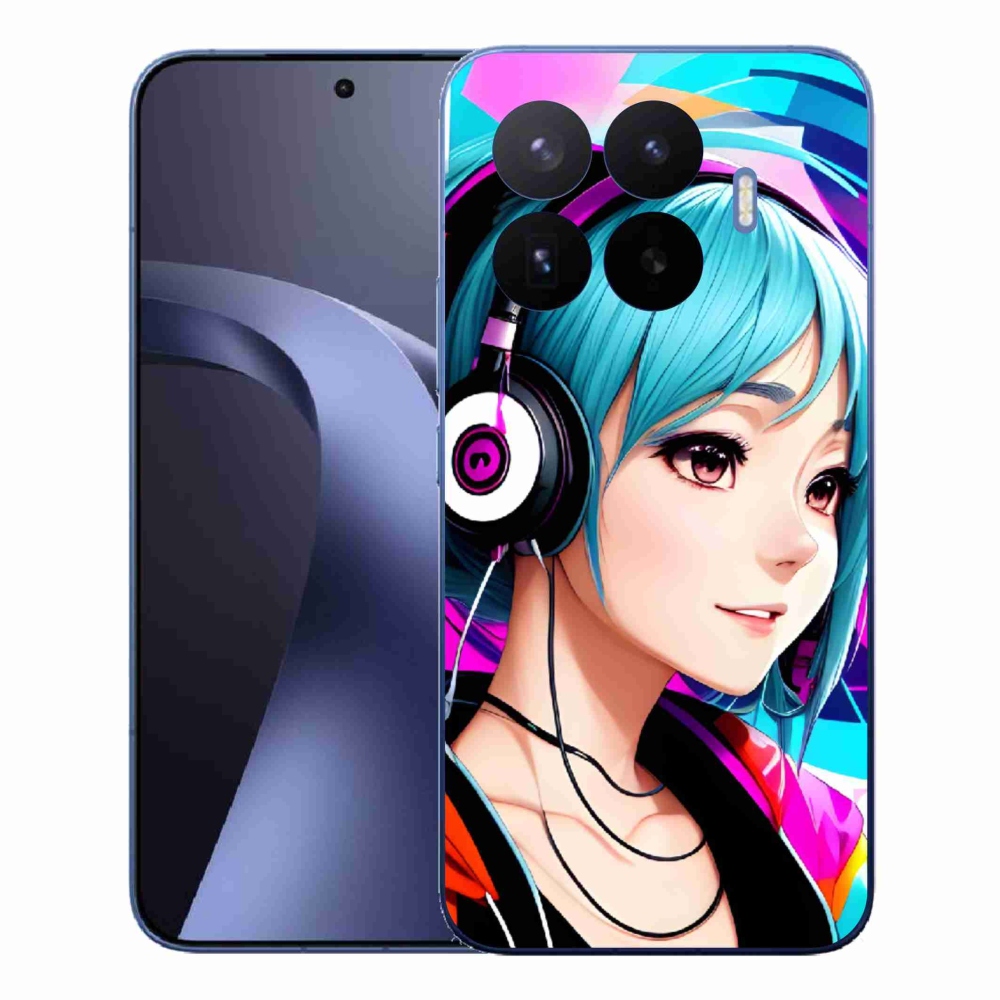 Gelový kryt mmCase na Xiaomi 17T Pro - dívka se sluchátky