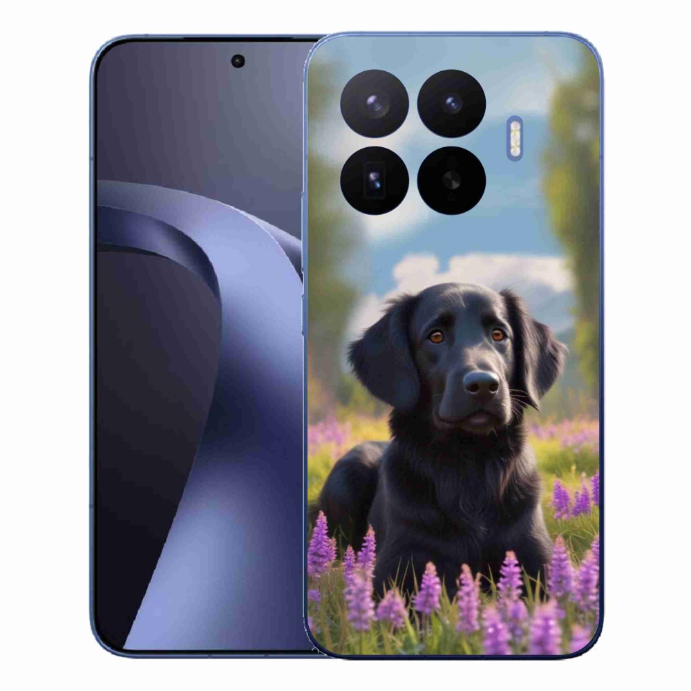 Gelový kryt mmCase na Xiaomi 17T Pro - elegantní černý retrívr