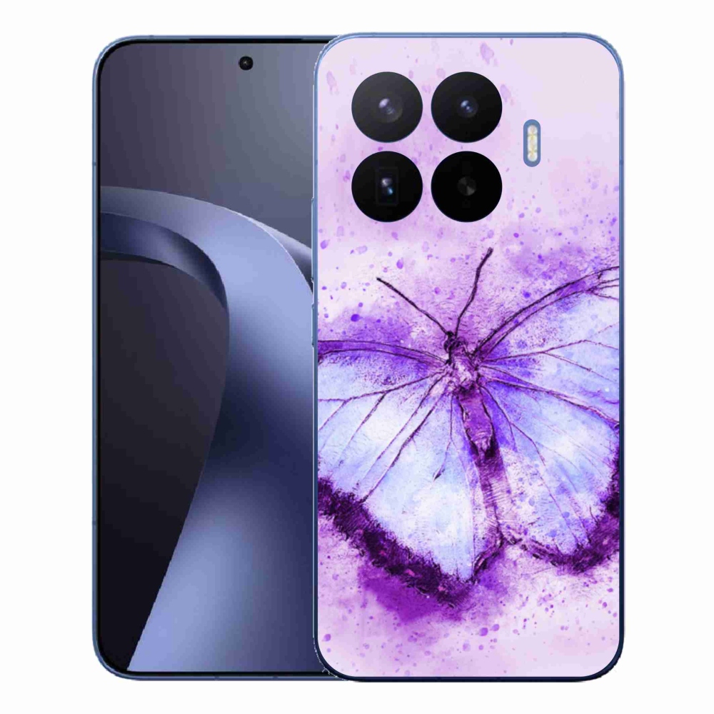 Gelový kryt mmCase na Xiaomi 17T Pro - fialový motýl