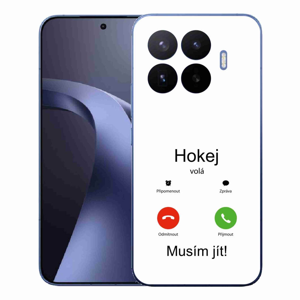 Gelový kryt mmCase na Xiaomi 17T Pro - hokej volá bílé pozadí