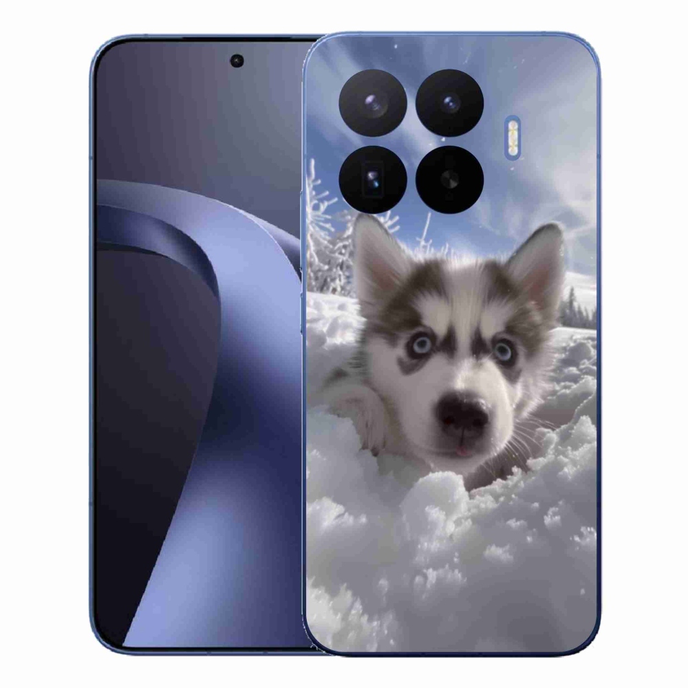 Gelový kryt mmCase na Xiaomi 17T Pro - husky ve sněhu