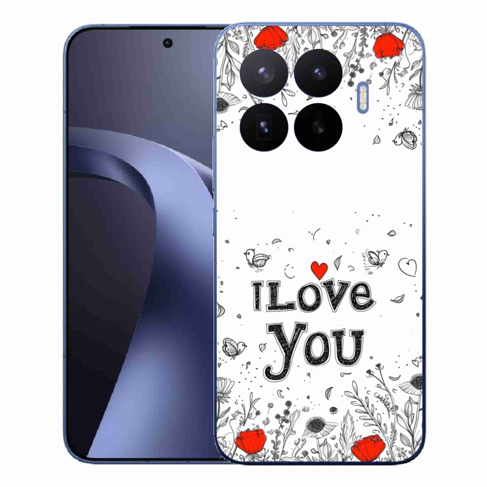Gelový kryt mmCase na Xiaomi 17T Pro - I love you bílé pozadí