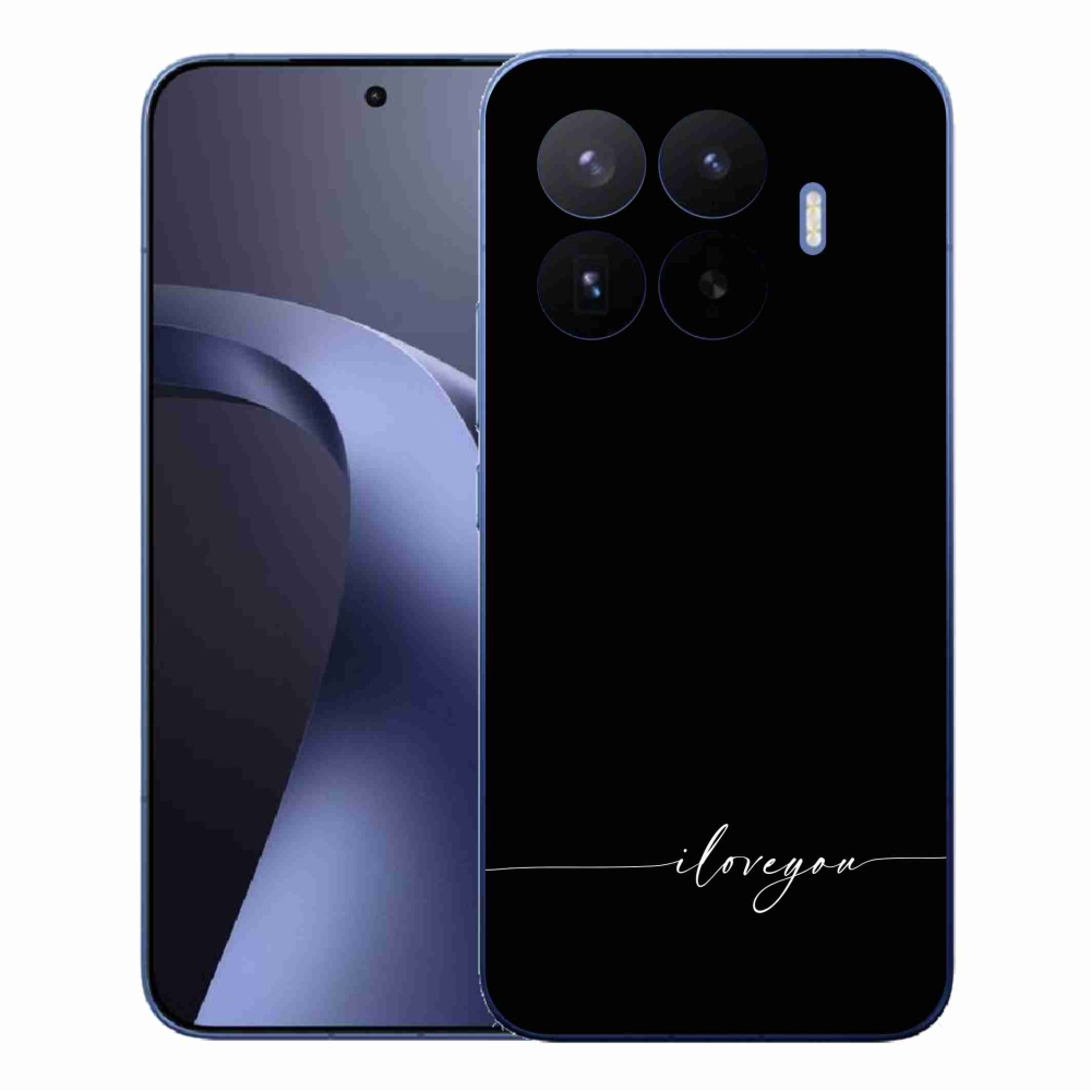 Gelový kryt mmCase na Xiaomi 17T Pro - I love you černé pozadí