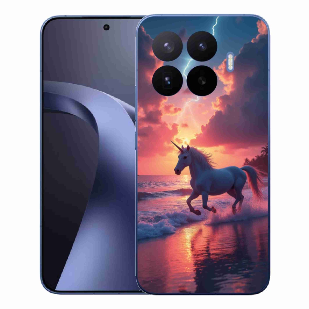 Gelový kryt mmCase na Xiaomi 17T Pro - jednorožec na pláži