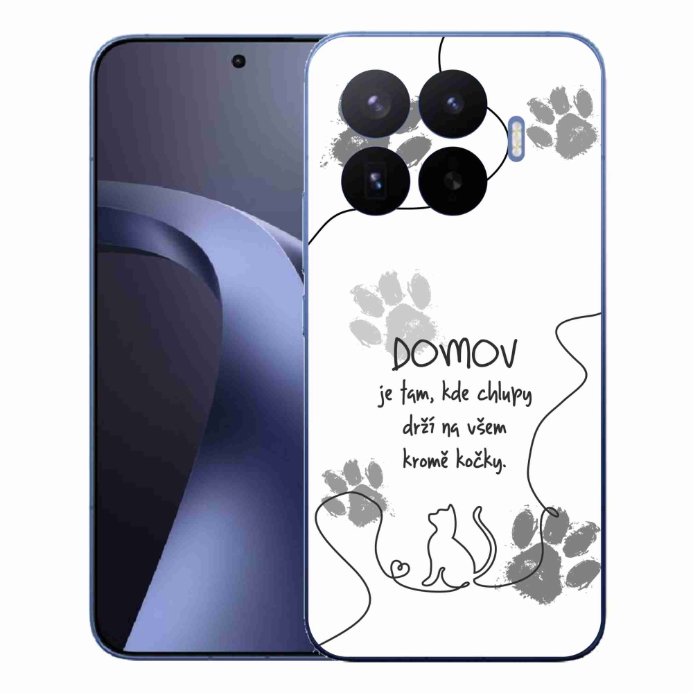 Gelový kryt mmCase na Xiaomi 17T Pro - kočičí motiv bílé pozadí