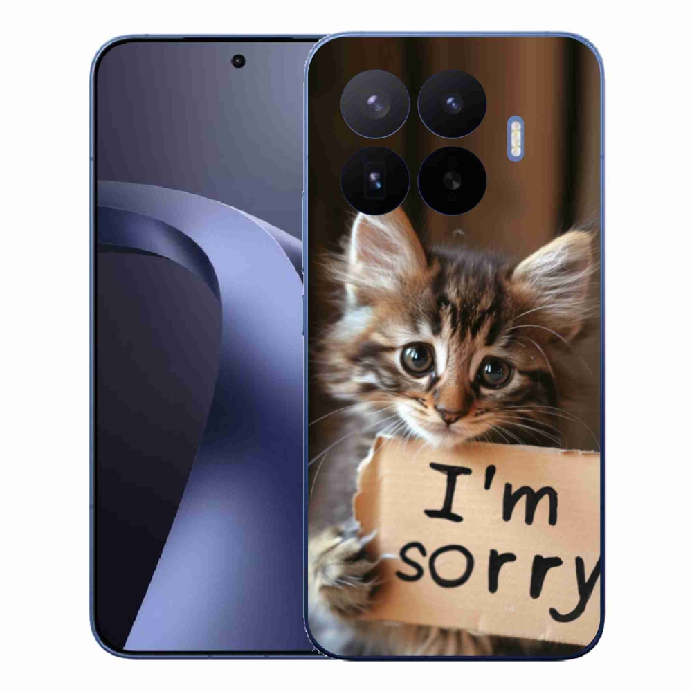 Gelový kryt mmCase na Xiaomi 17T Pro - kočíčí omluva