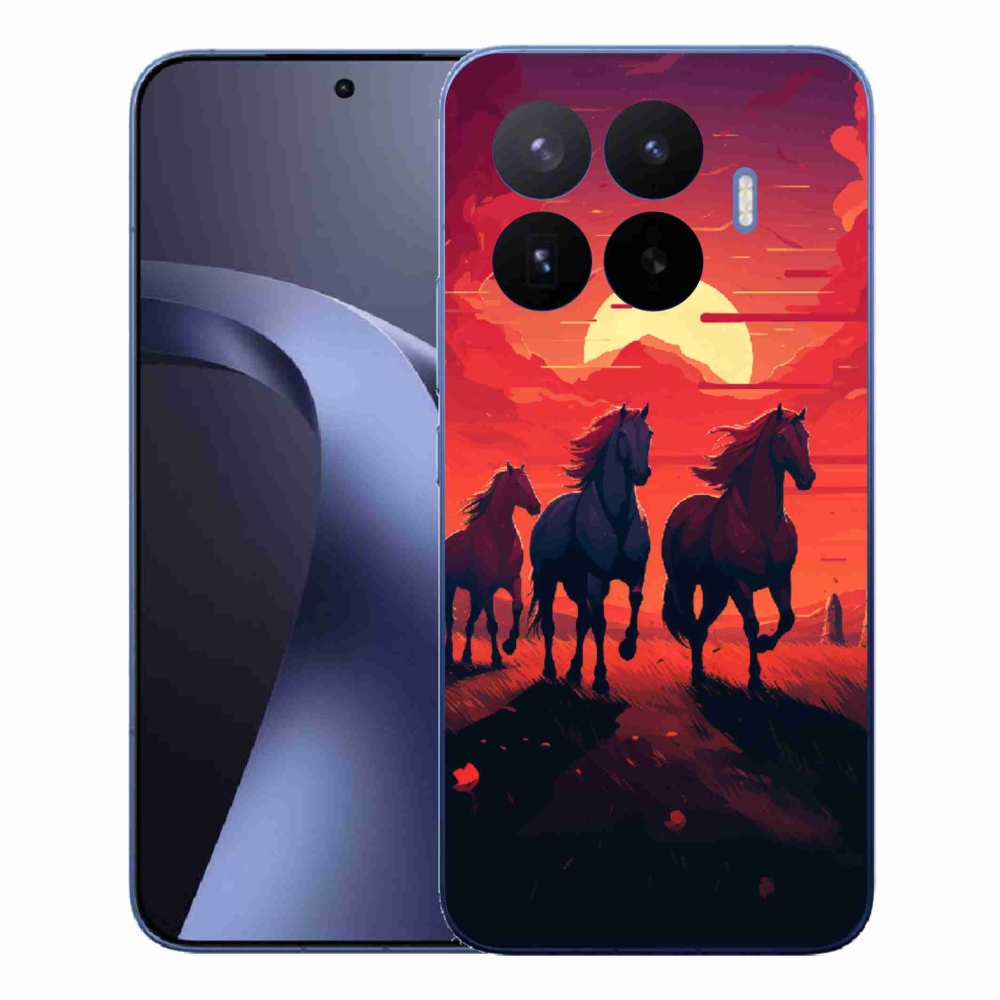Gelový kryt mmCase na Xiaomi 17T Pro - koně a západ slunce