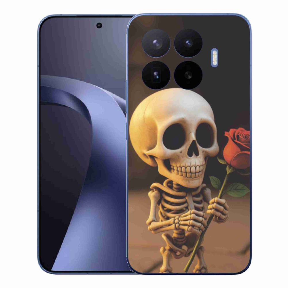 Gelový kryt mmCase na Xiaomi 17T Pro - kostlivec s růží