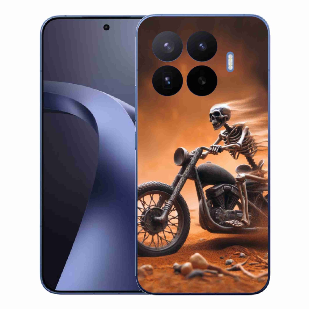 Gelový kryt mmCase na Xiaomi 17T Pro - kostra na motorce