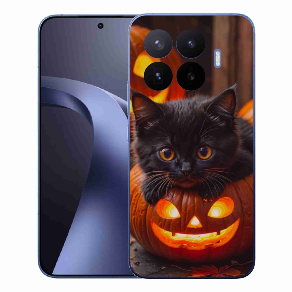 Gelový kryt mmCase na Xiaomi 17T Pro - kotě a dýně