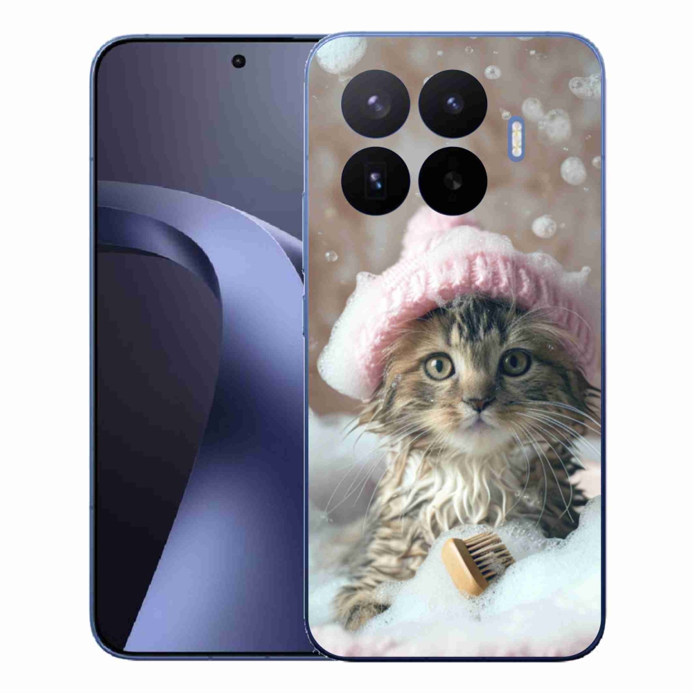 Gelový kryt mmCase na Xiaomi 17T Pro - kotě a koupel