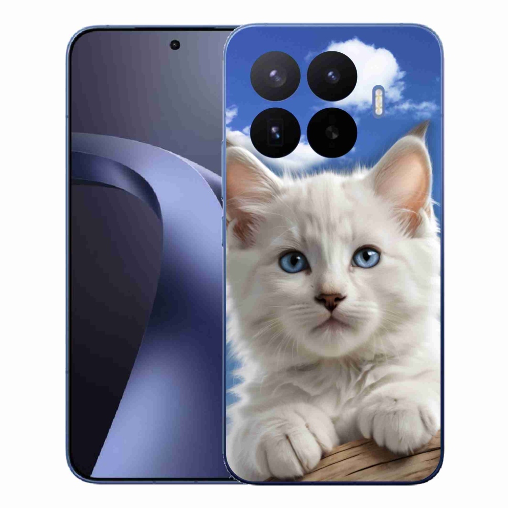Gelový kryt mmCase na Xiaomi 17T Pro - kotě a oblaka
