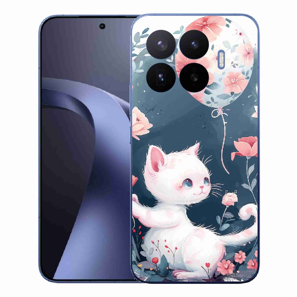 Gelový kryt mmCase na Xiaomi 17T Pro - kotě s balónkem