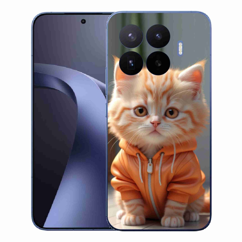 Gelový kryt mmCase na Xiaomi 17T Pro - kotě v mikině