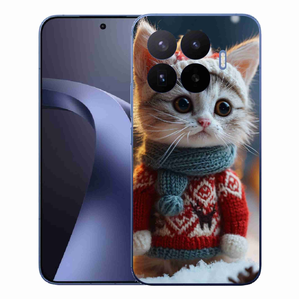 Gelový kryt mmCase na Xiaomi 17T Pro - kotě ve svetru