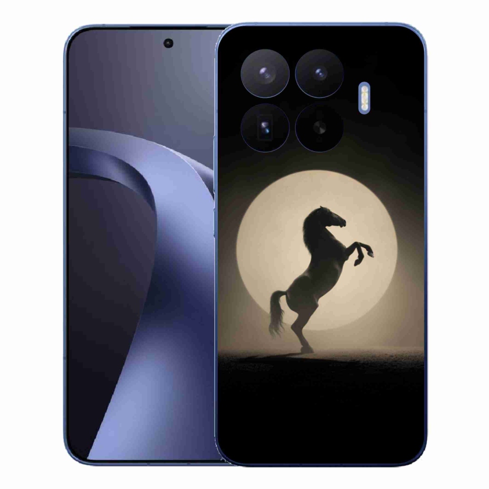 Gelový kryt mmCase na Xiaomi 17T Pro - kůň v siluetě