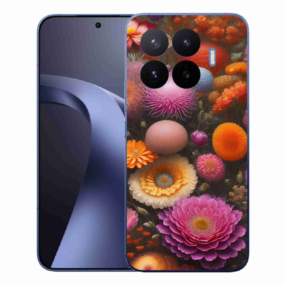Gelový kryt mmCase na Xiaomi 17T Pro - květinová kompozice