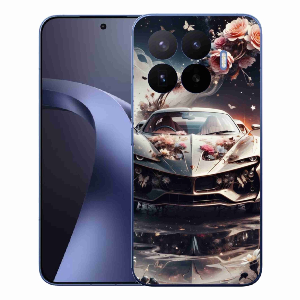 Gelový kryt mmCase na Xiaomi 17T Pro - květinový sportovní vůz