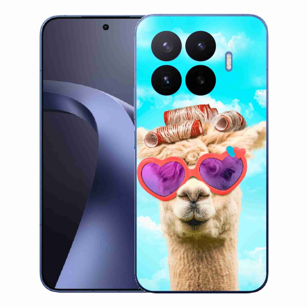 Gelový kryt mmCase na Xiaomi 17T Pro - lama s brýlemi