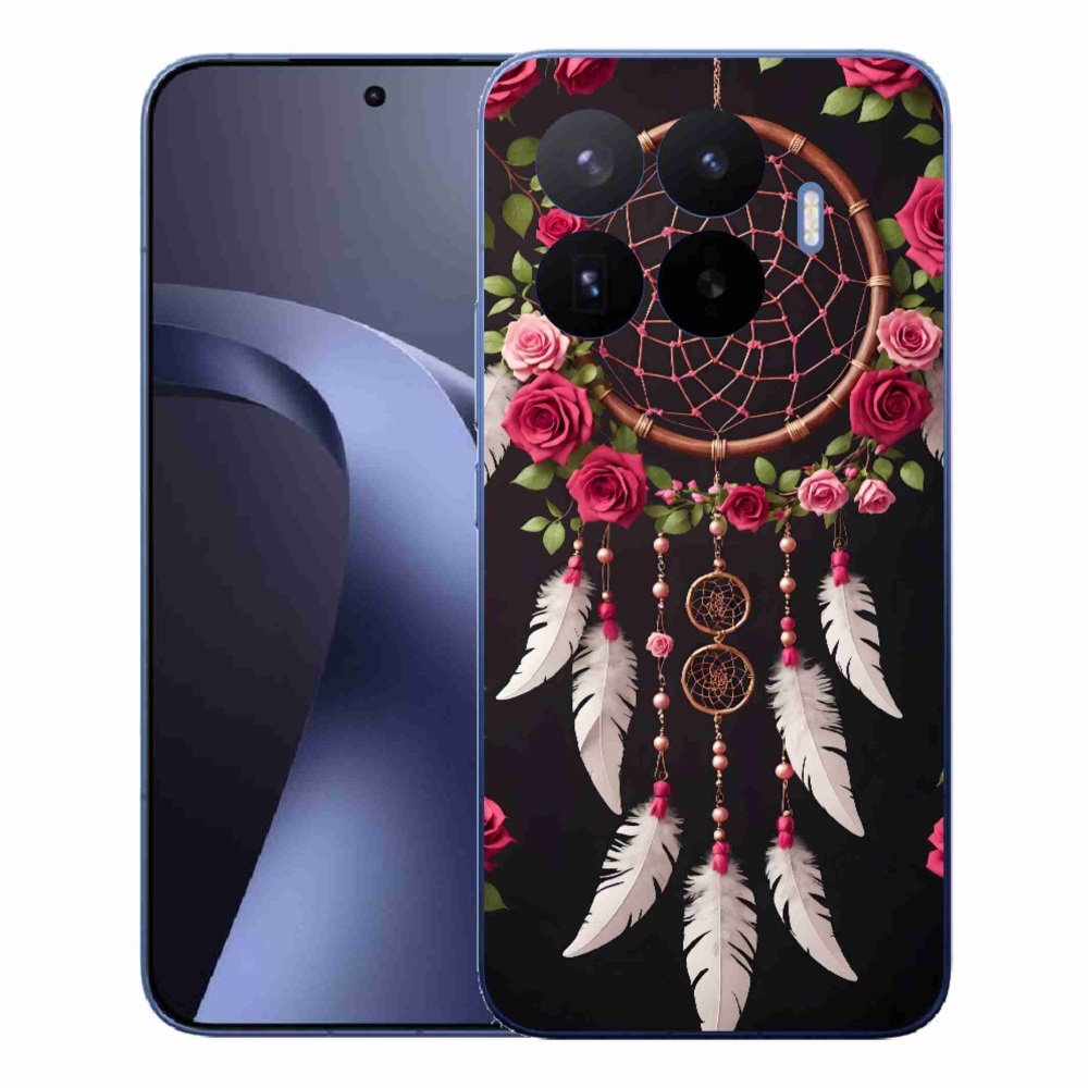 Gelový kryt mmCase na Xiaomi 17T Pro - lapač snů s růžemi