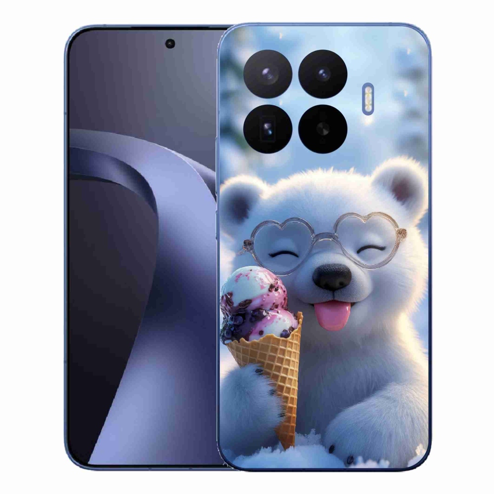 Gelový kryt mmCase na Xiaomi 17T Pro - medvídek se zmrzlinou