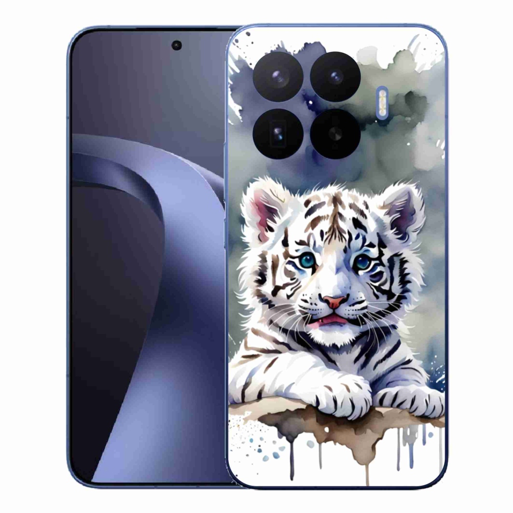 Gelový kryt mmCase na Xiaomi 17T Pro - mládě bílého tygra