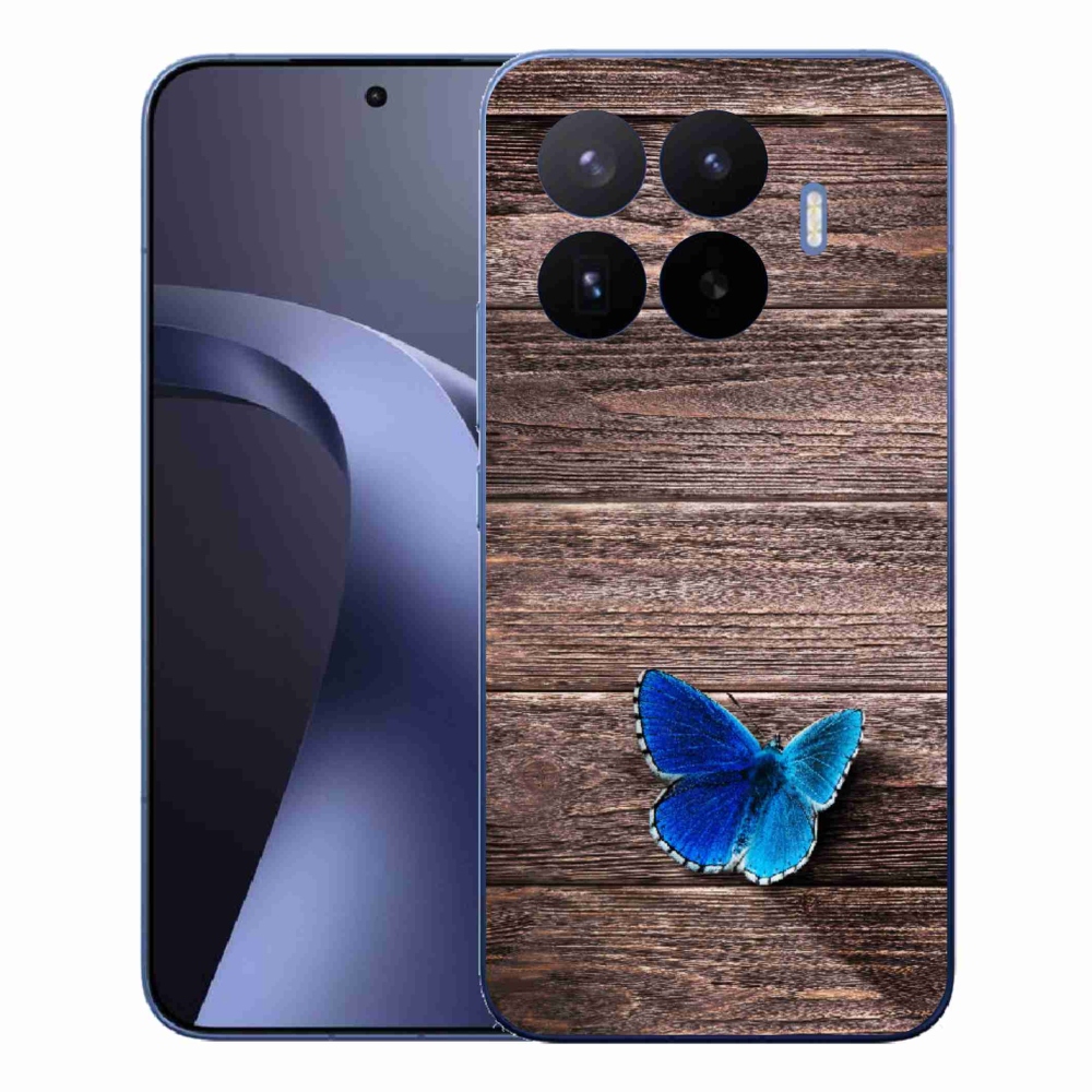 Gelový kryt mmCase na Xiaomi 17T Pro - modrý motýl 1