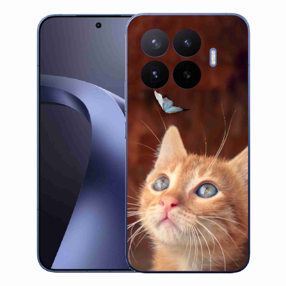 Gelový kryt mmCase na Xiaomi 17T Pro - motýl a kotě