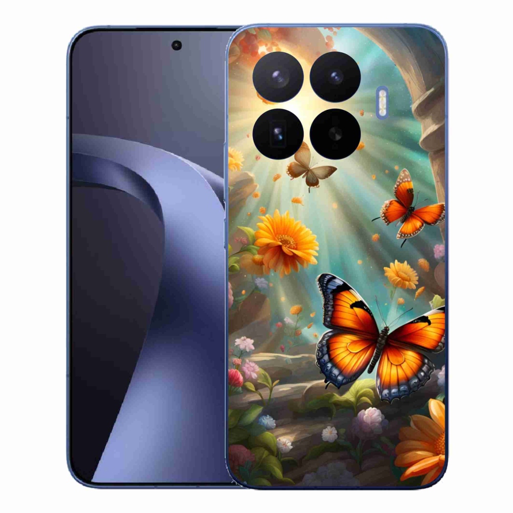 Gelový kryt mmCase na Xiaomi 17T Pro - motýlí zahrada 2