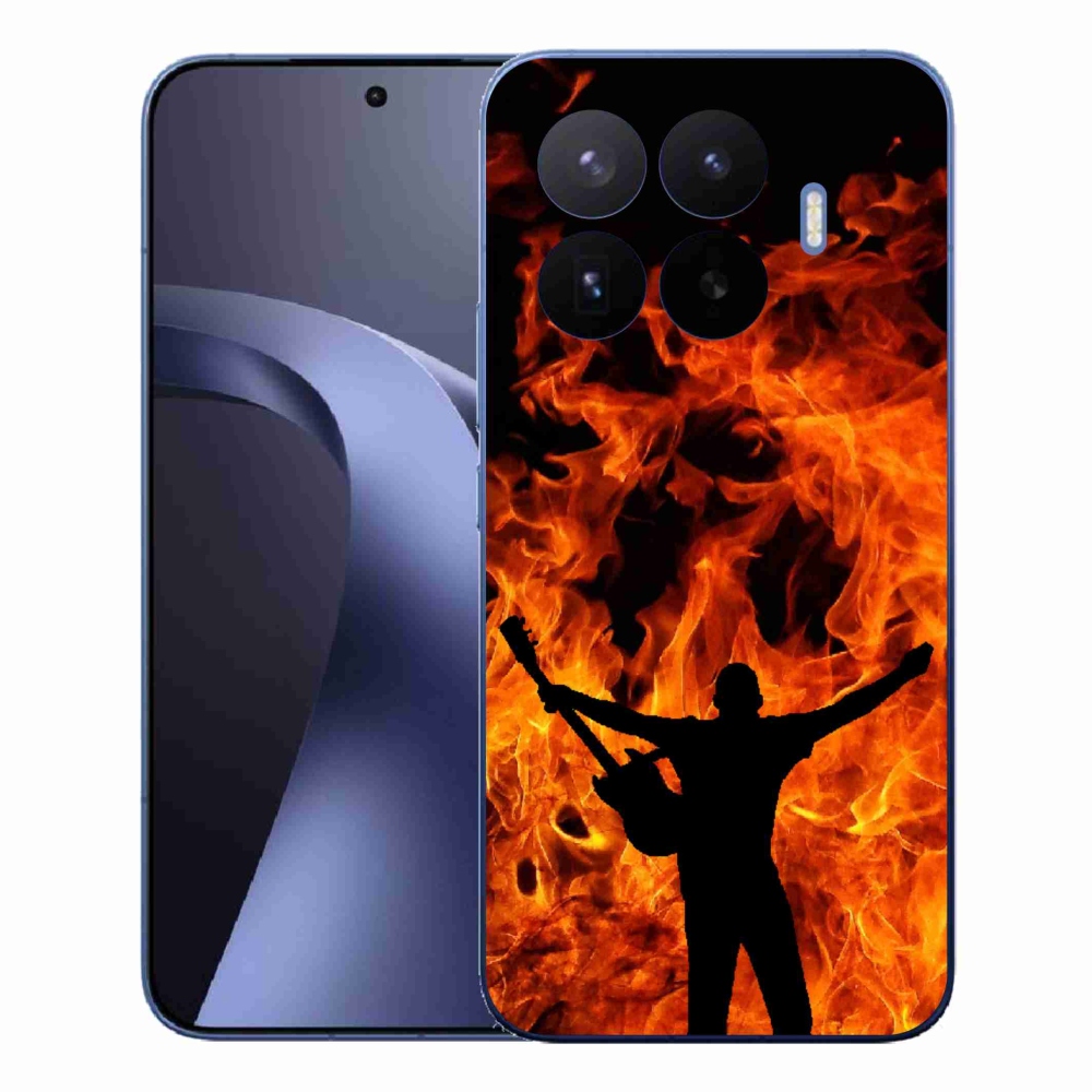 Gelový kryt mmCase na Xiaomi 17T Pro - muzikant a oheň