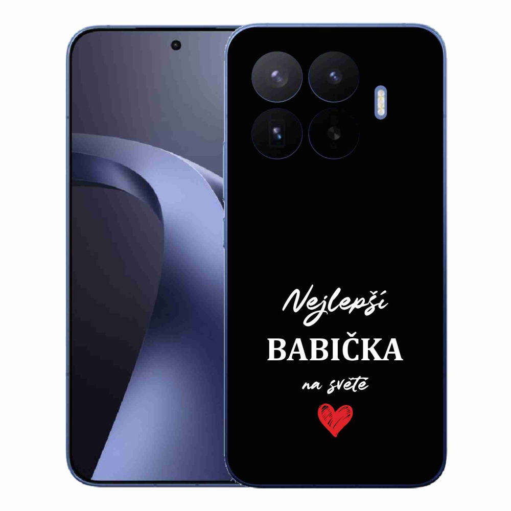 Gelový kryt mmCase na Xiaomi 17T Pro - nejlepší babička 1 černé pozadí