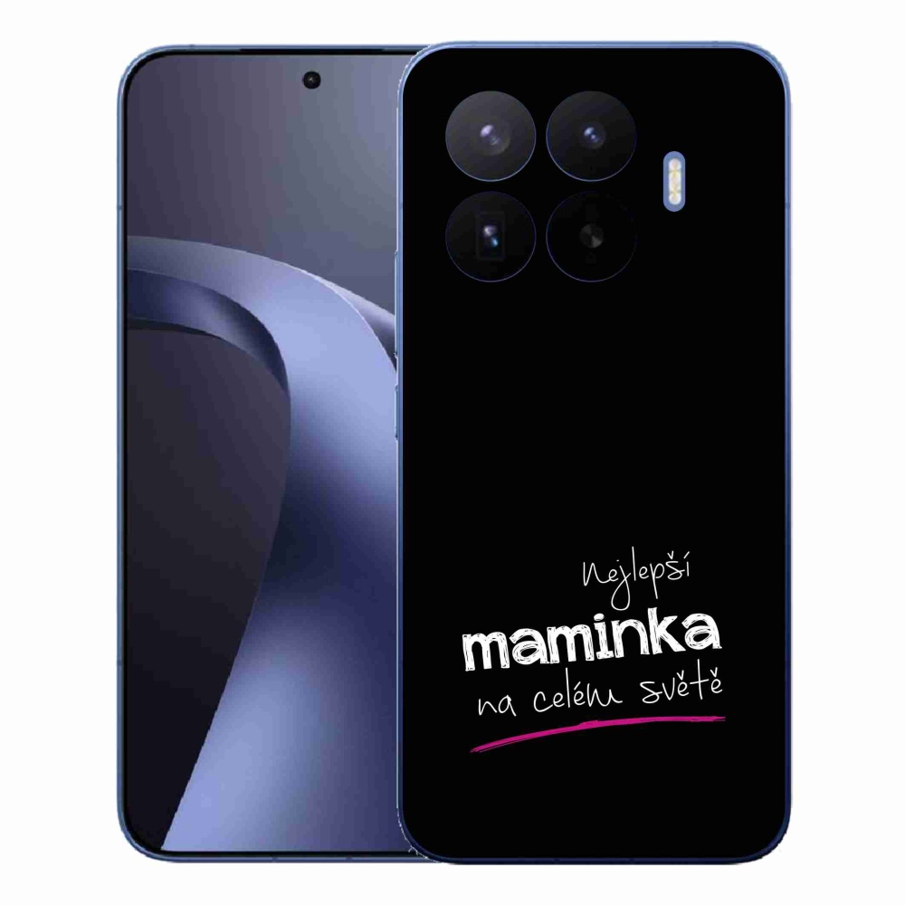 Gelový kryt mmCase na Xiaomi 17T Pro - nejlepší maminka 4 černé pozadí