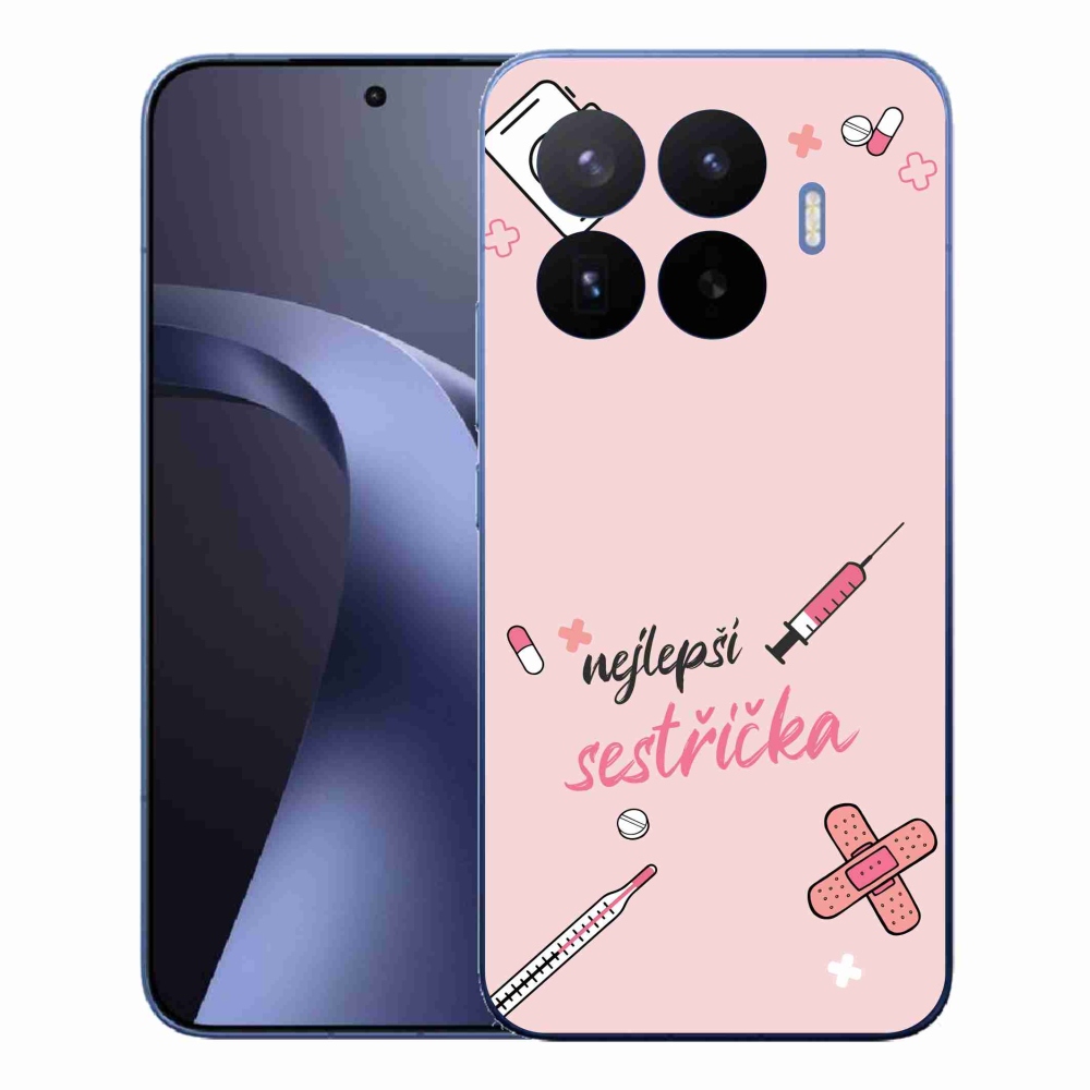 Gelový kryt mmCase na Xiaomi 17T Pro - nejlepší sestřička růžové pozadí