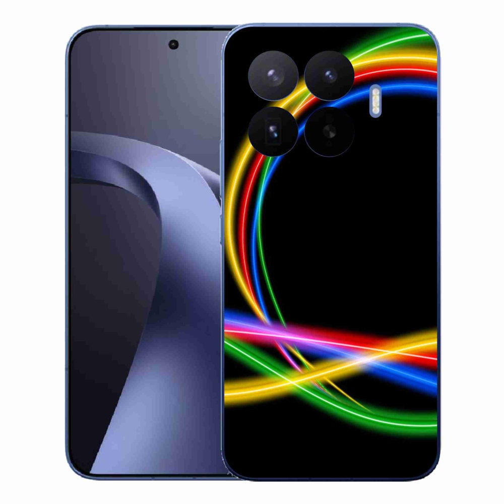 Gelový kryt mmCase na Xiaomi 17T Pro - neonové kruhy