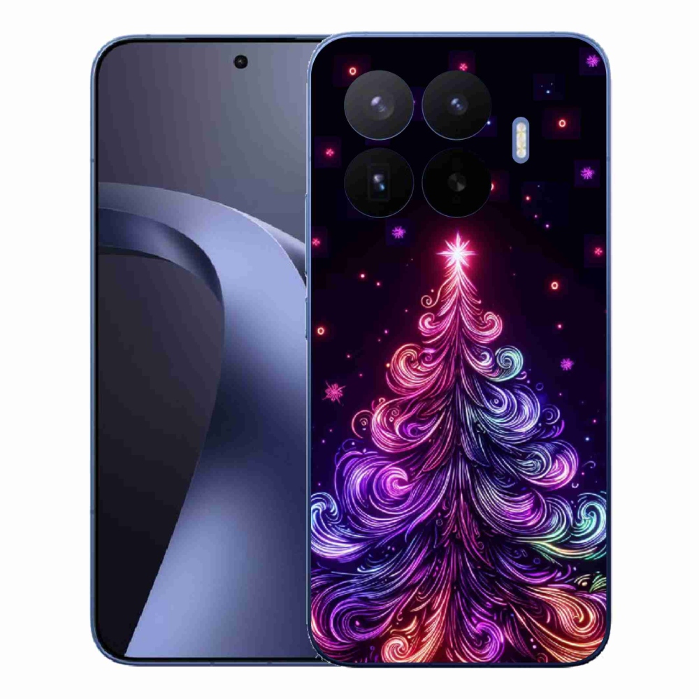 Gelový kryt mmCase na Xiaomi 17T Pro - neonový vánoční stromek 1
