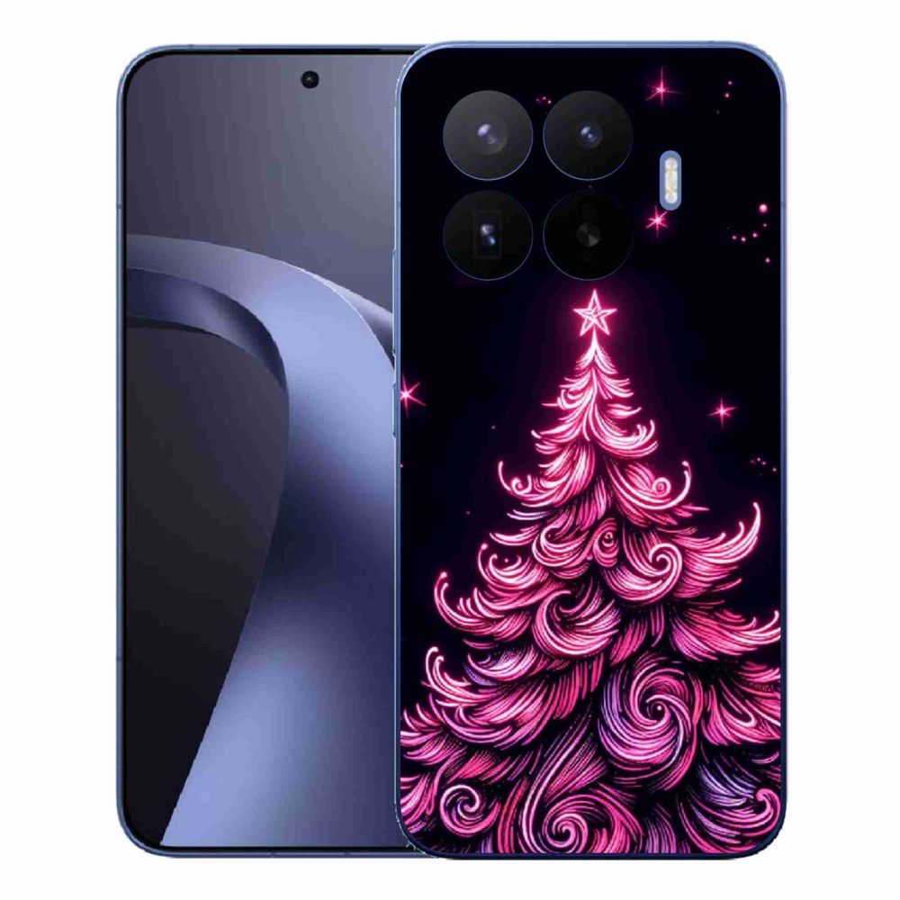 Gelový kryt mmCase na Xiaomi 17T Pro - neonový vánoční stromek 2