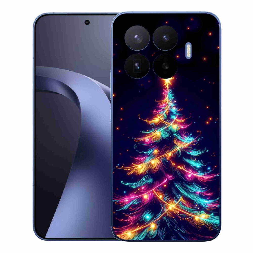 Gelový kryt mmCase na Xiaomi 17T Pro - neonový vánoční stromek