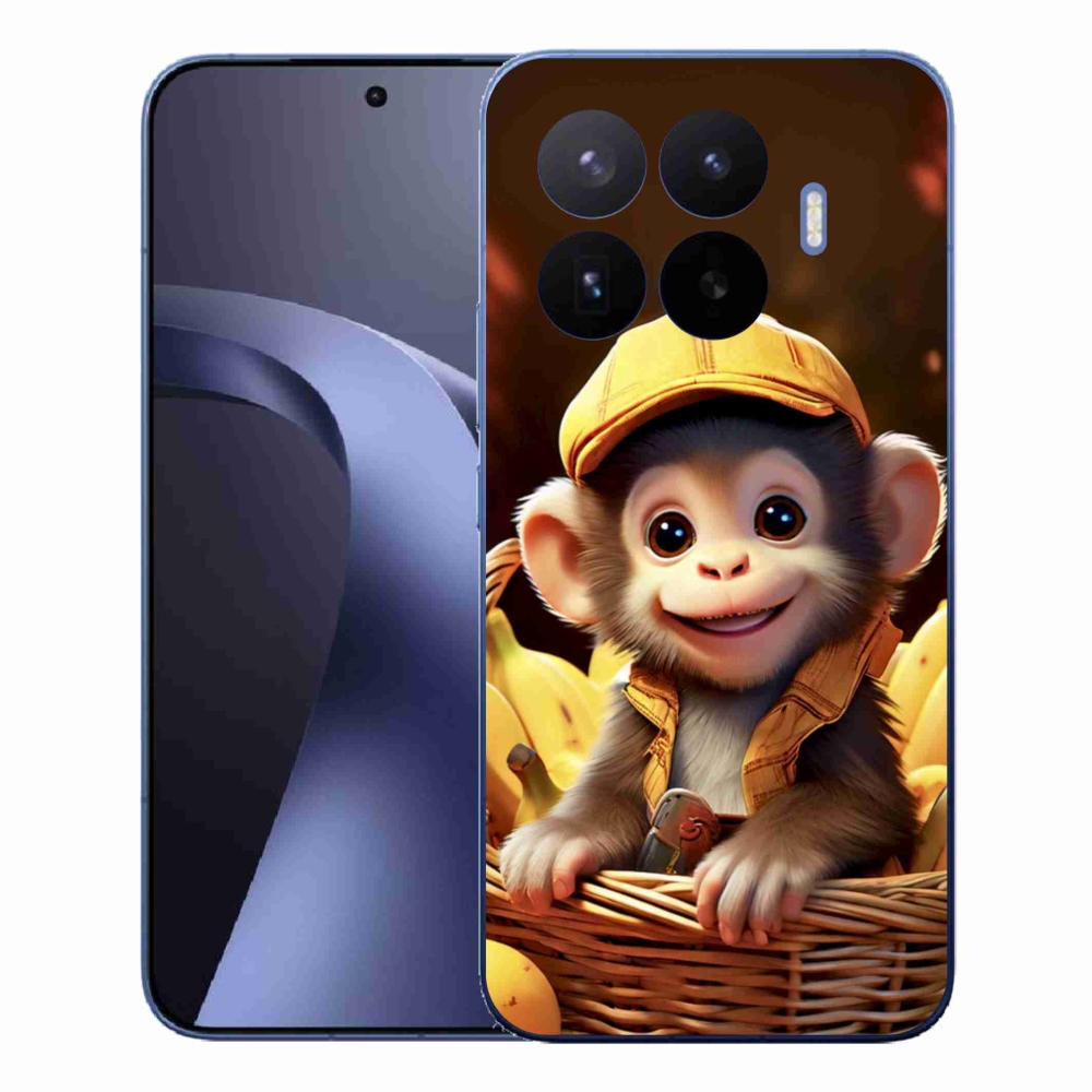 Gelový kryt mmCase na Xiaomi 17T Pro - opice v košíku