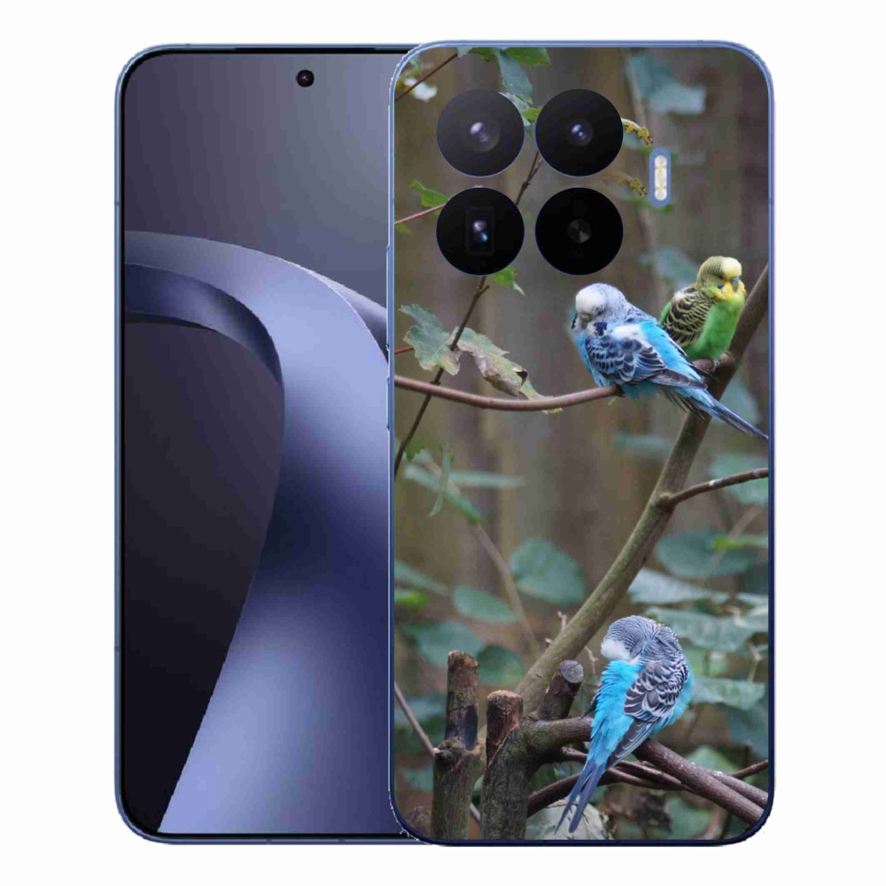 Gelový kryt mmCase na Xiaomi 17T Pro - papoušci na větvi